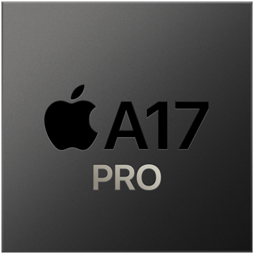 Ein iPhone 15 Pro und iPhone 15 Pro Max mit A17 Pro Chip